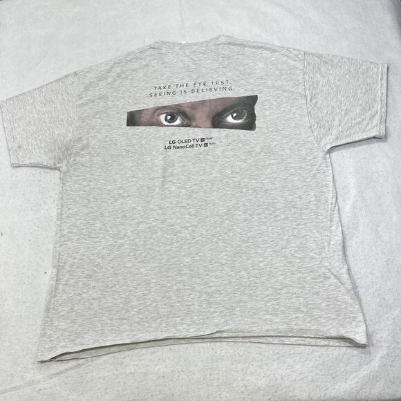 Vintage LG Corp Television Men's XXL Graphic T Shirt OLED NanoCell TV Hanes